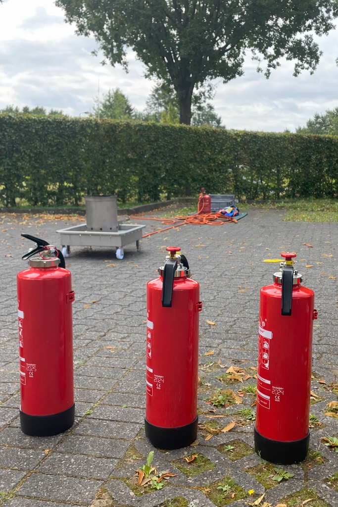 Feuerlöschübungen Symbolbild